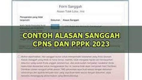 Contoh Kalimat Sanggahan Seleksi Administrasi Cpns Dan Pppk Lengkap