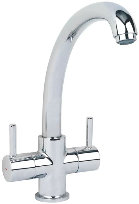 Lahn Dual Lever Mono Mixer Kitchen Tap Chrome Screwfix