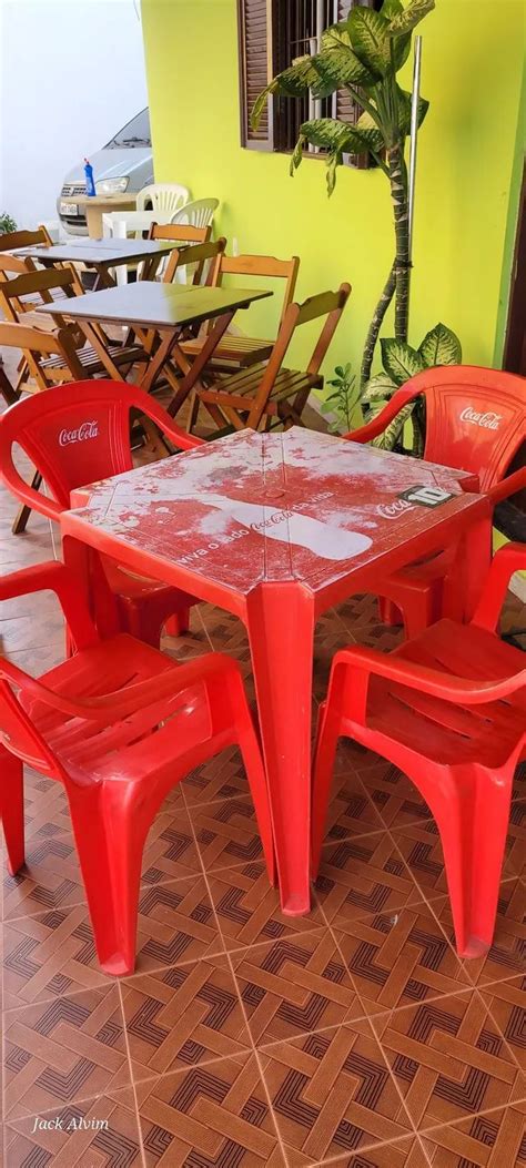 Mesa De Bar Plastico Usada - "mesa plastico bar" no Brasil