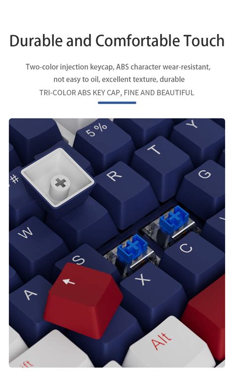 Magegee Mechanical Gaming Keyboard Sky Hot Swappable Wired Keys Backlit Ultra Slim