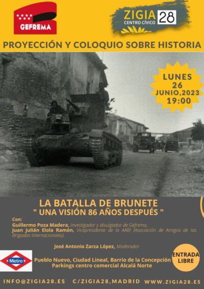 Coloquio sobre La Batalla de Brunete Una visión 86 años después