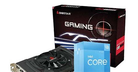 BIOSTAR RX550 4GB GRAPHICS CARD AND I3-12100F 12TH GEN PROCESSOR COMBO ...