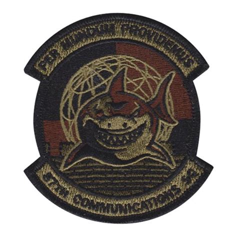 87 CS Cyber Shark Morale OCP Patch 87th Communications Squadron Patches