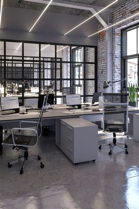 Lazer Line Lighting Design for Industrial Office | Modern office ...