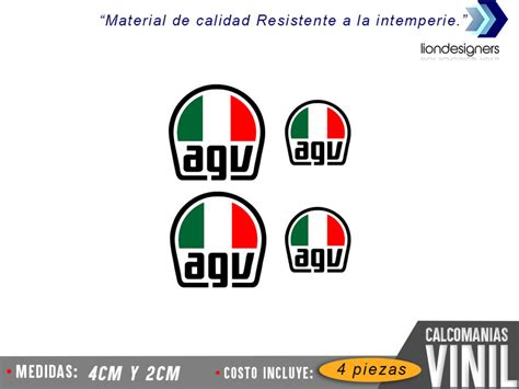 Calcomanias Agv Piezas Mextikers