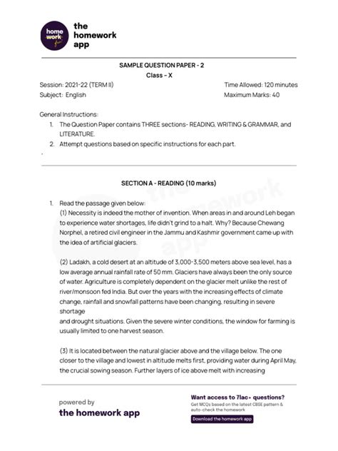 Sample Question Paper - 2 | PDF