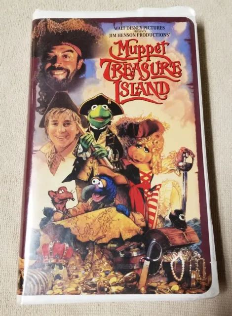 Muppet Treasure Island Vhs Video Tape 1996 Jim Henson Walt Disney Guc