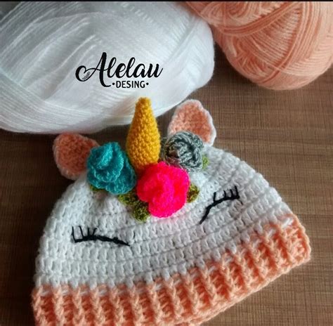 Gorro Tejido Crochet Bebe Unicornio 15 000 En Mercado Libre