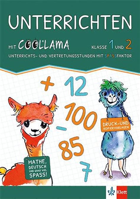 Mathe üben mit Coolllama Kopiervorlagen Klasse 1 Buch jpc