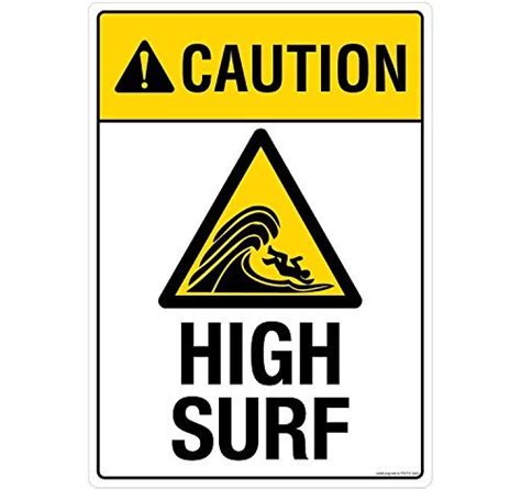 Caution High Surf Ps719 A3v 05 Material 3m Self Adhesive Vinyl