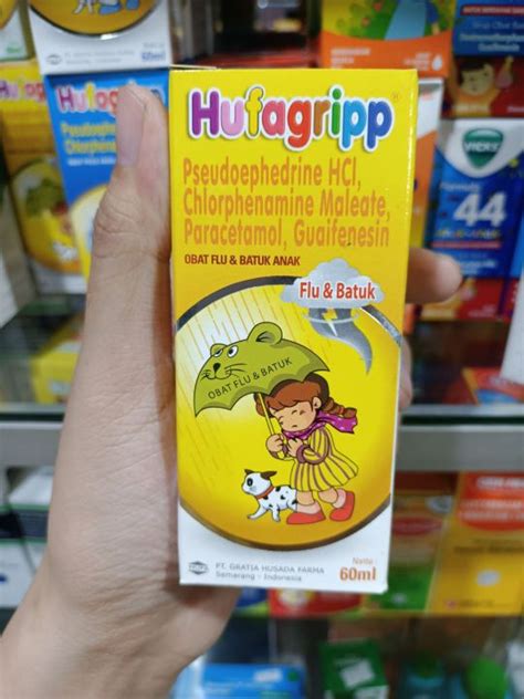 HUFAGRIP HUFAGRIPP KUNING FLU DAN BATUK ANAK SIRUP 60 ML Lazada