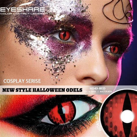 1 пара цветных контактных линз EYESHARE для косплея, контактные линзы с ...