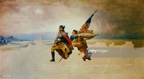 George Washington Crosses The Delaware 1776 Unfinished Sketch High-Res ...