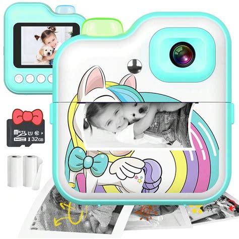 Appareil photo à impression instantanée pour enfants appareil photo