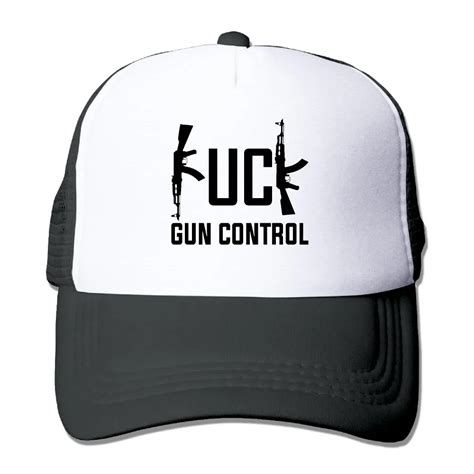 Dutrodu For Men Women Baseball Caps Mesh Back Fuck Gun Control Cap Hats Hip Hop Hat Vary Colors