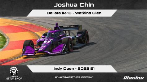 Iracing S Dallara Ir Indy Open Watkins Glen Jc Youtube