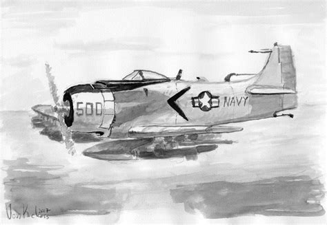 Douglas A 1 Skyraider By Kickassart On Deviantart