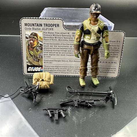 1985 Hasbro GI Joe Alpine with Filecard (72FFF)