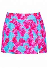 Mid Waisted Marine Life Print Hot Pink Tankini Set Rosewe USD