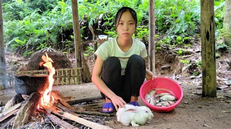 The Orphan Girl Has Now Become A Beautiful Young Woman Fishing