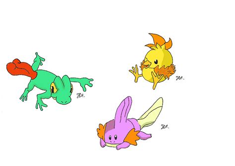 Hoenn Shiny Starters By Ivandragontamer On Deviantart