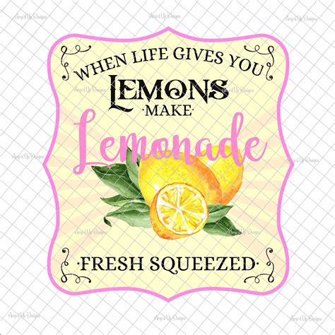 When Life Gives You Lemons Make Pink Lemonade Png Waterslide Etsy