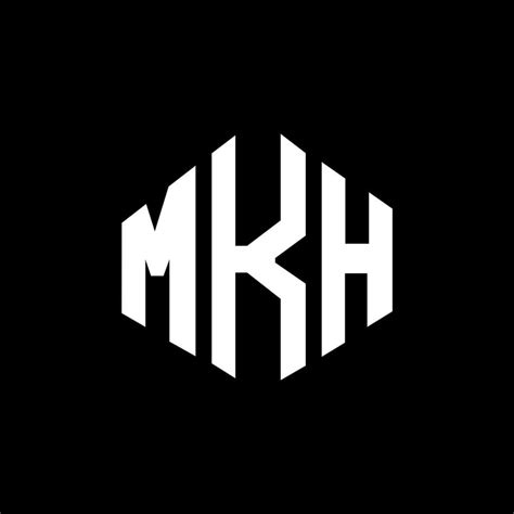 Mkh Letter Logo Design With Polygon Shape Mkh Polygon And Cube Shape