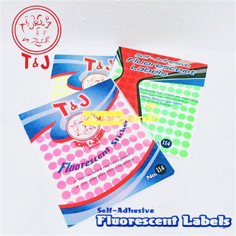 Jual Label Tom And Jerry Tandj Fluorescent Sticker No 114 Bulat