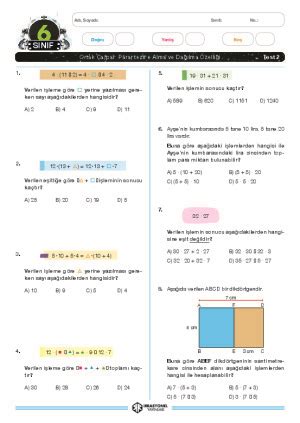 S N F Matematik Ortak Arpan Parantezine Alma Ve Da Lma Zelli I