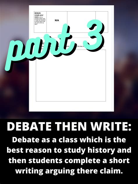 Why Study History Activity | First Day Activity for History Class! – history-teachers-club