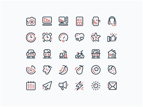 Icon set design no2 by Tomislav Mravičić on Dribbble