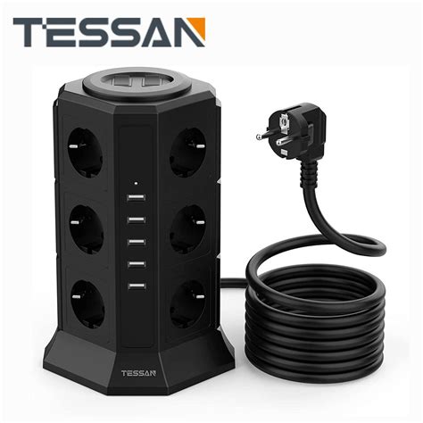 Sat N Al N Tessan Multiple Socket Power Strip With Outlets