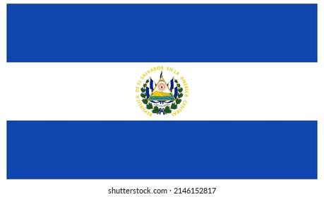 El Salvador Flag Drawing By Pastel Stock Illustration 125880497 ...