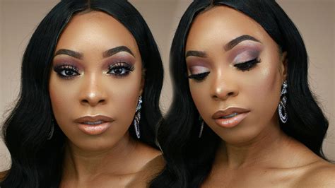 Easy Ombre Cut Crease Glossy Nude Lip Makeup Tutorial Kyra Knox