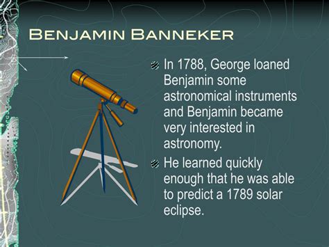 Ppt Benjamin Banneker Powerpoint Presentation Free Download Id 4669632