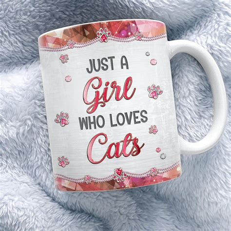 Personalized Mug For Cat Lover Just A Girl Who Love Cats