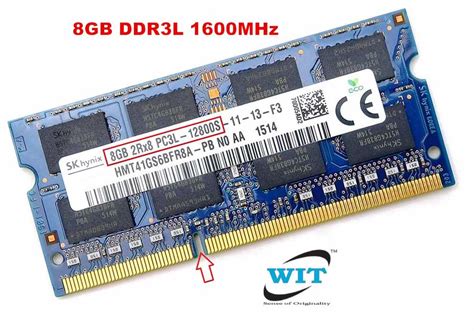 8GB DDR3L 2Rx8 PC3L 12800S 1600MHz Memory RAM Module Original For