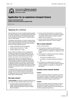 Fillable Online Dmp Wa Gov Application For An Explosives Transport