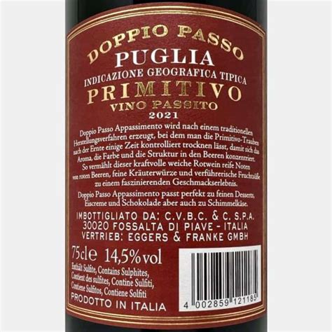 Appassimento Primitivo Puglia IGP 2021 Doppio Passo Rotwein