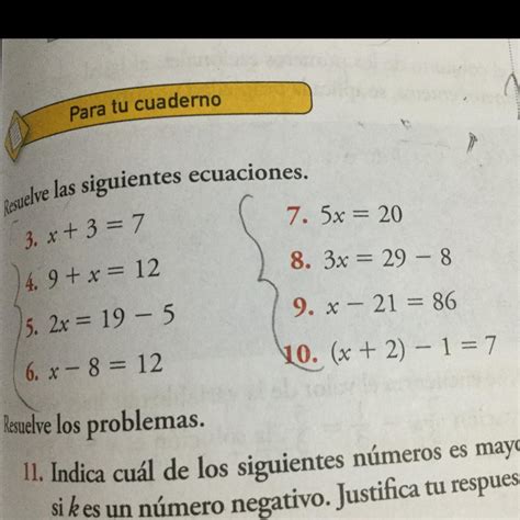 Resuelve Las Siguientes Ecuaciones Por Favor Con El Proceso