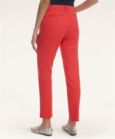 Stretch Cotton Slim Leg Pants