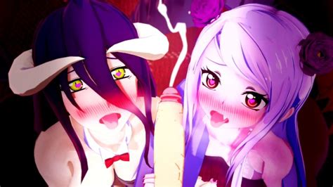 POV ORGASM WITH ALBEDO AND SHALLTEAR OVERLORD ANIME HENTAI COMPILATION