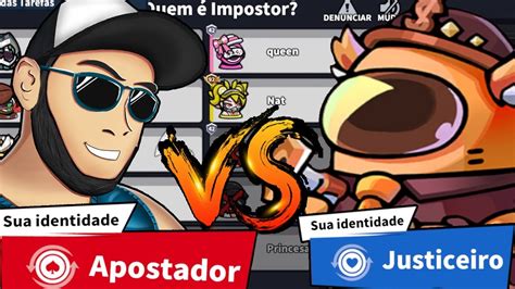 LeeTVbr APOSTADOR vs NatyJoga JUSTICEIRO Super Sus Quem é o