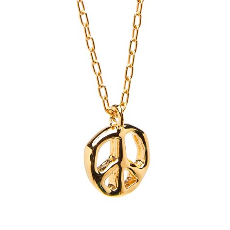 Ambush Peace Charm Necklace Gold End