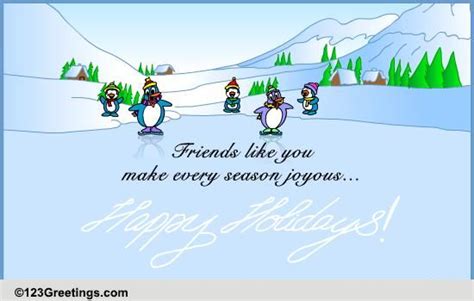 Happy Holidays Free Friends Ecards Greeting Cards 123 Greetings