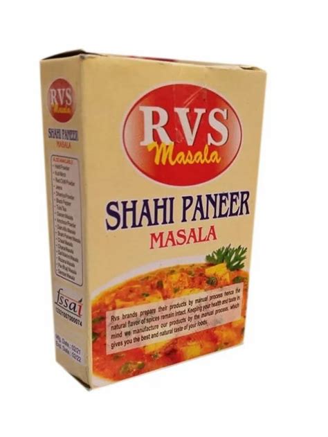 Rvs Shahi Paneer Masala Packaging Size G Packaging Type Box At