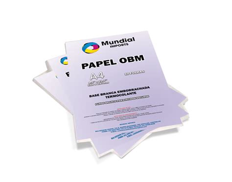 PAPEL OBM TOQUE ZERO TAMANHO A4 PACOTE 10 FOLHAS MUNDIAL