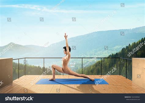 Beautiful Naked Woman Practicing Yoga Poses Stock Photo Shutterstock