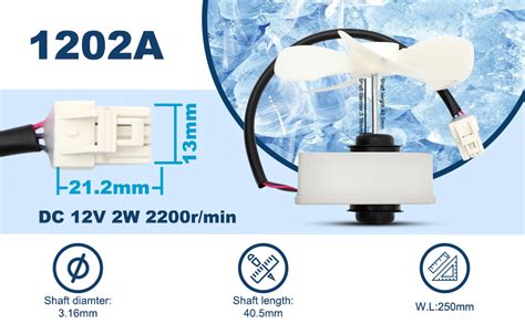 Amazon.com: KBL-48ZWT05-1202A Refrigerator Evaporator Fan Motor,Chef ...