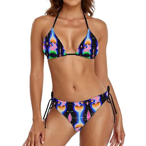 Bikini Beachwear Side Tie Bath Swim Up Push Set Fantasy